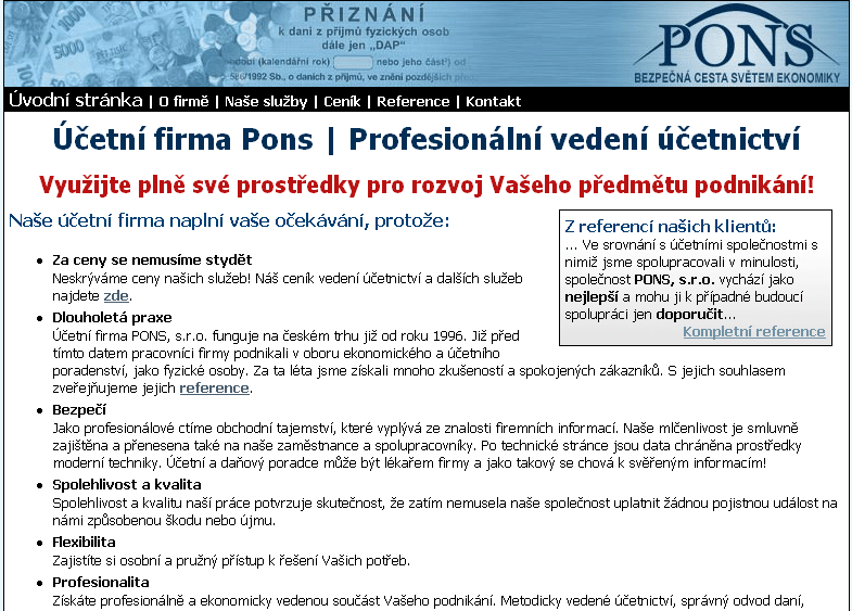 Účetní firma Pons